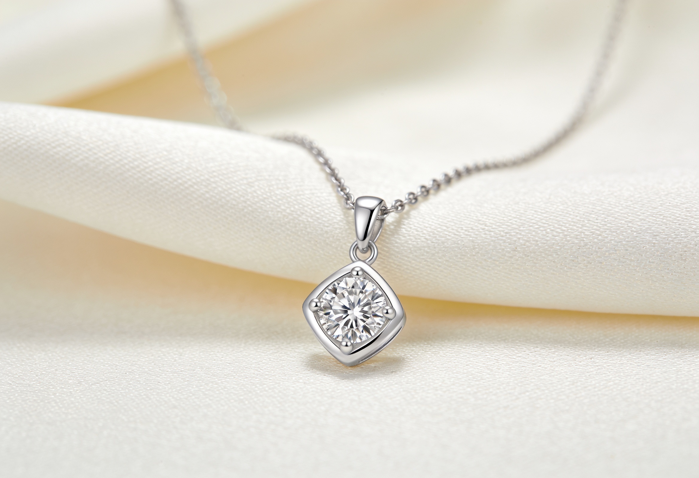 Birthstones by Month: Complete Chart & Meanings 2 Lab grown diamond pendant, the April birthstone, in white gold