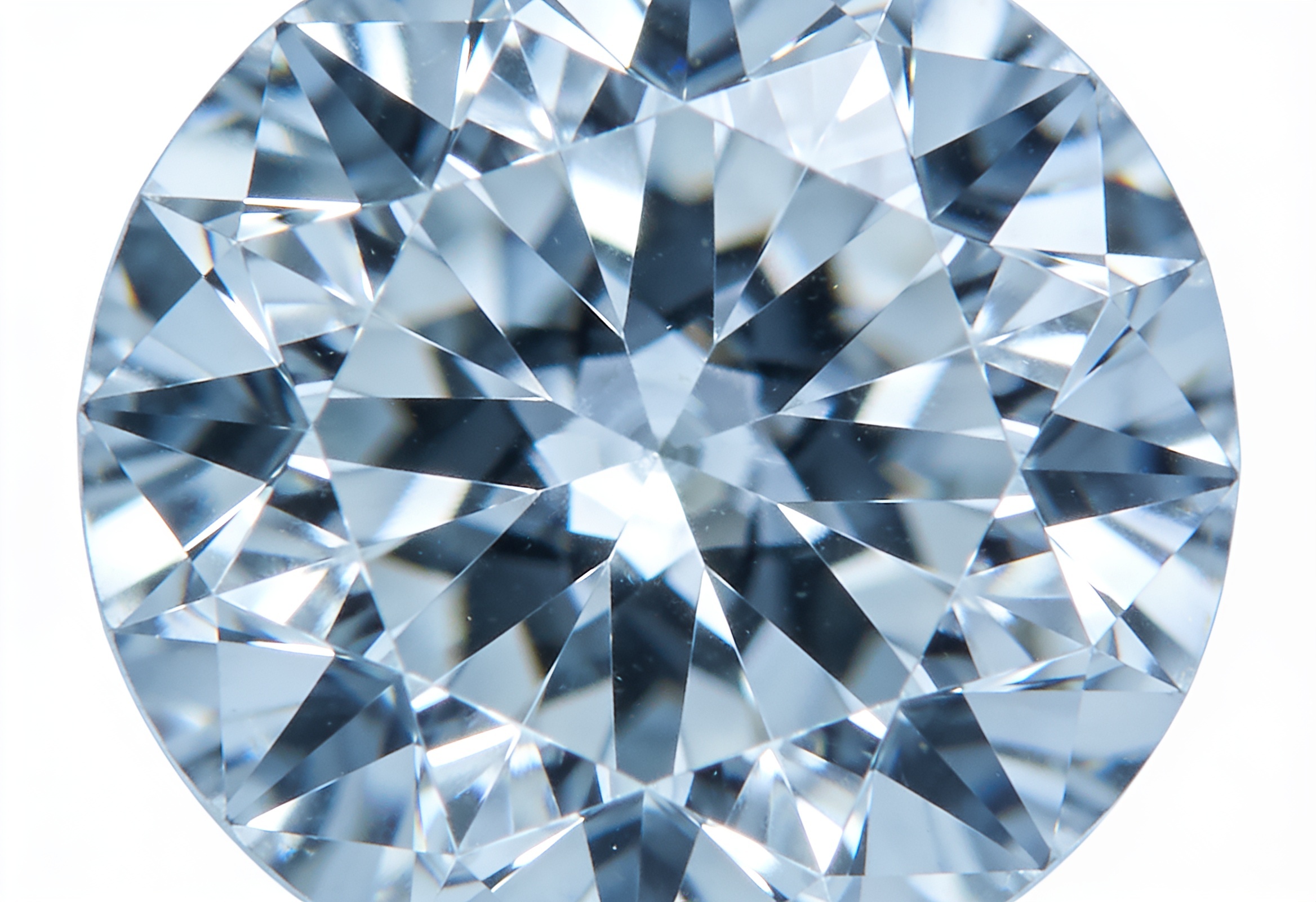 Round brilliant lab grown diamond with icy sparkle