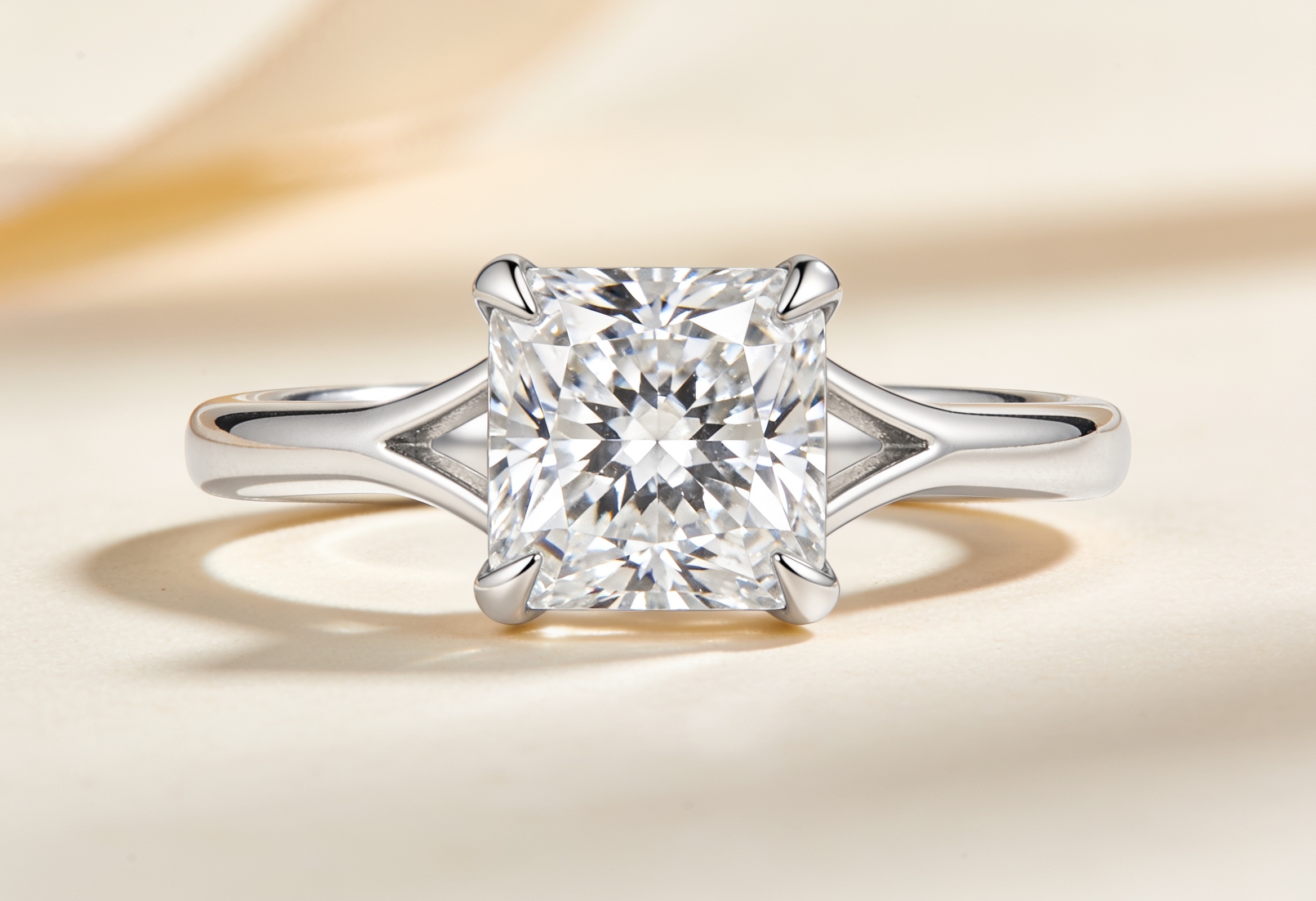 Princess Cut Engagement Rings Canada 1 Princess cut lab grown diamond solitaire engagement ring in white gold