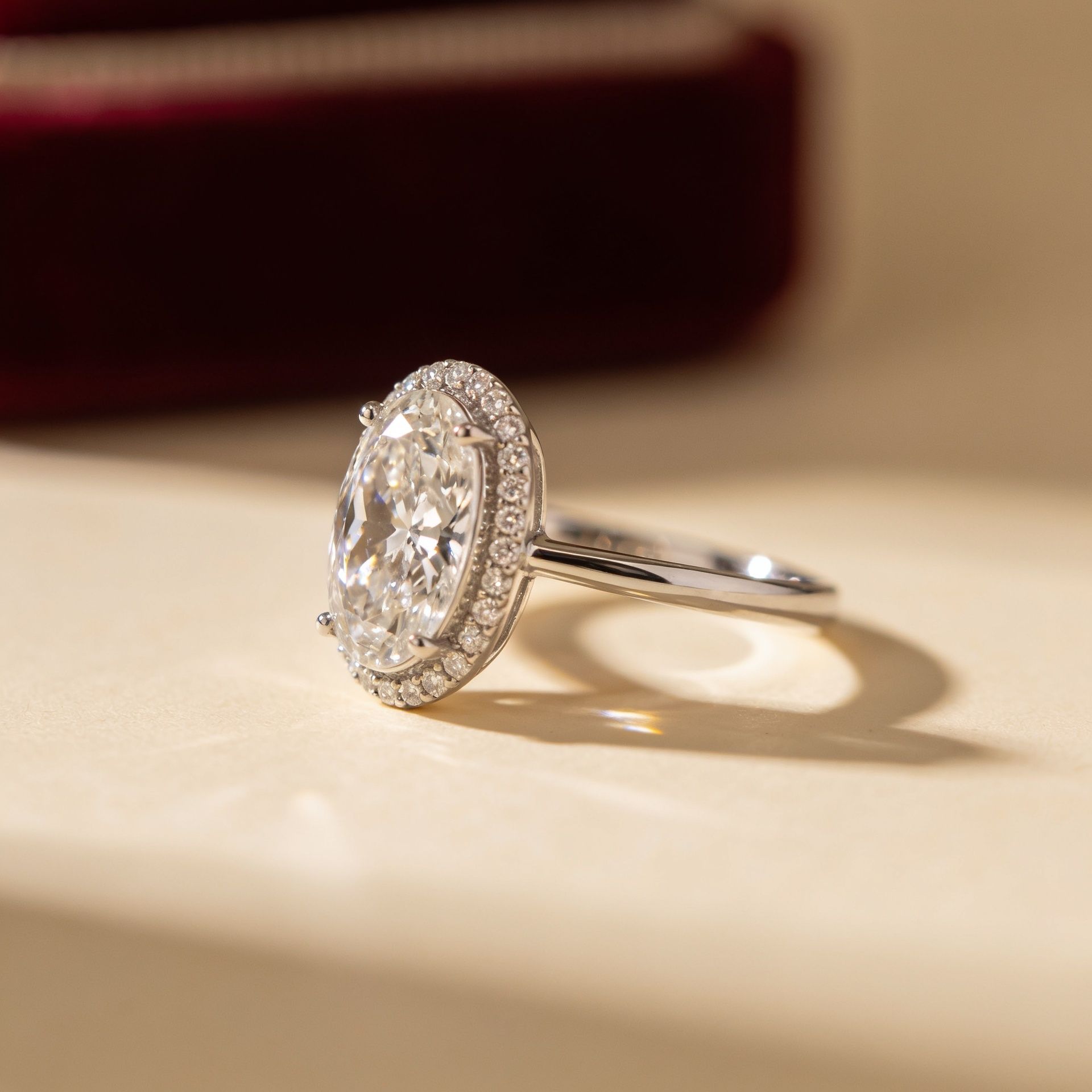 Oval Engagement Rings Canada 4 Oval hidden halo ring